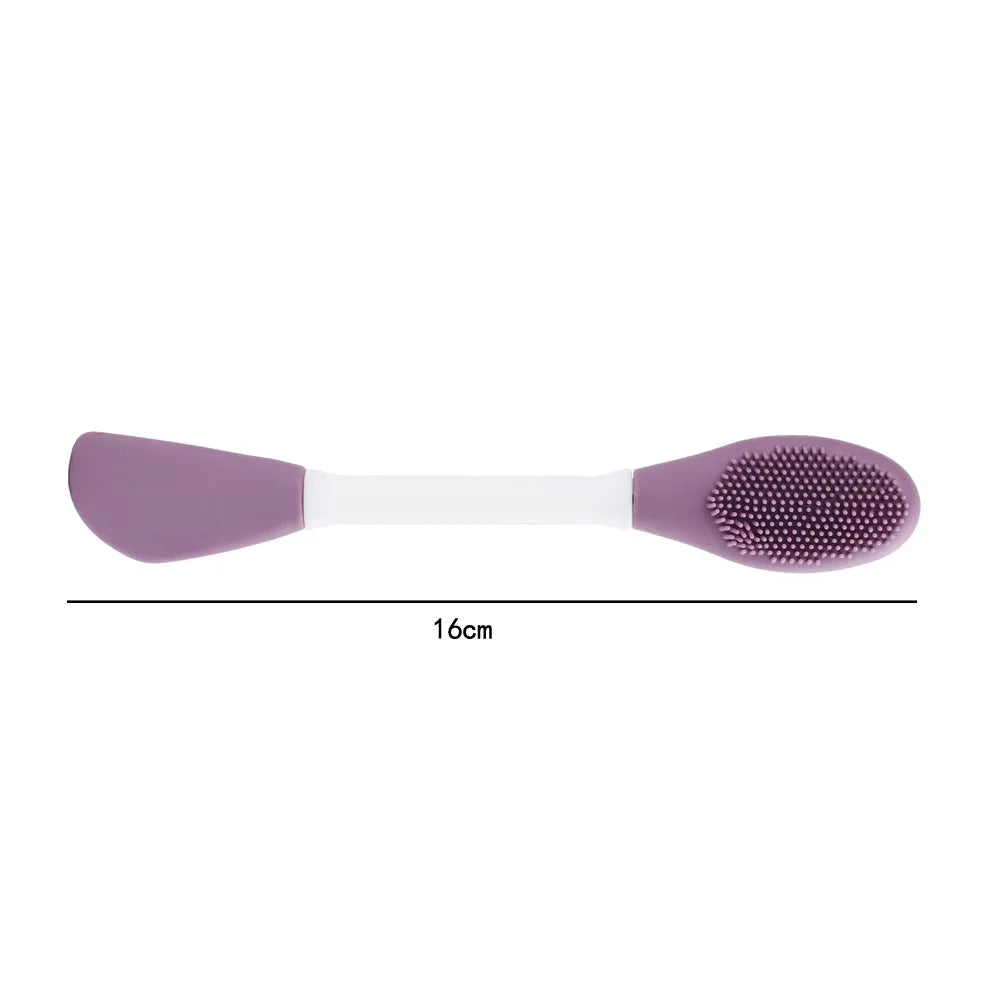 Karsyngirl 2/5Pcs Double Head Silicone Face Mask Brushes Facial Pore Cleaner Brush Mud Film Applicator Women Cleaning Tools